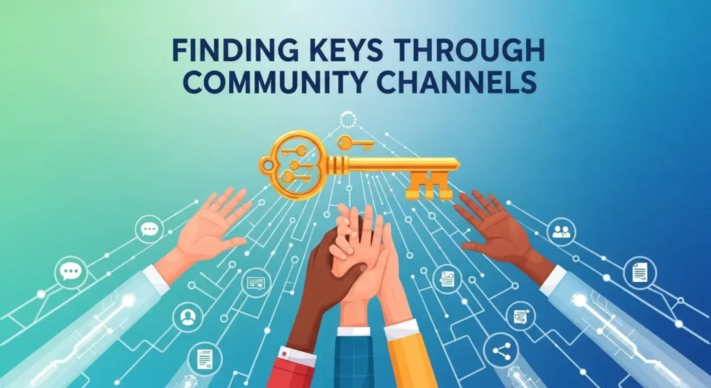 Finding Keys Through Community Channels