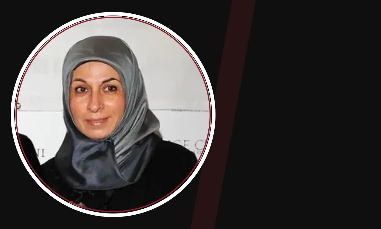 Fauzia Mubarak Ali portrait on dark background