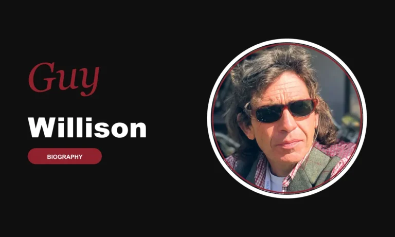 Guy Willison biography banner on dark background