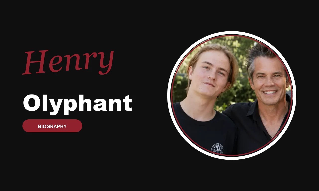 Henry Olyphant biography banner on dark background