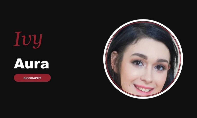 Ivy Aura biography banner on dark background