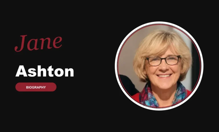 Jane Ashton biography banner on dark background