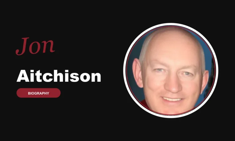 Jon Aitchison biography banner on dark background