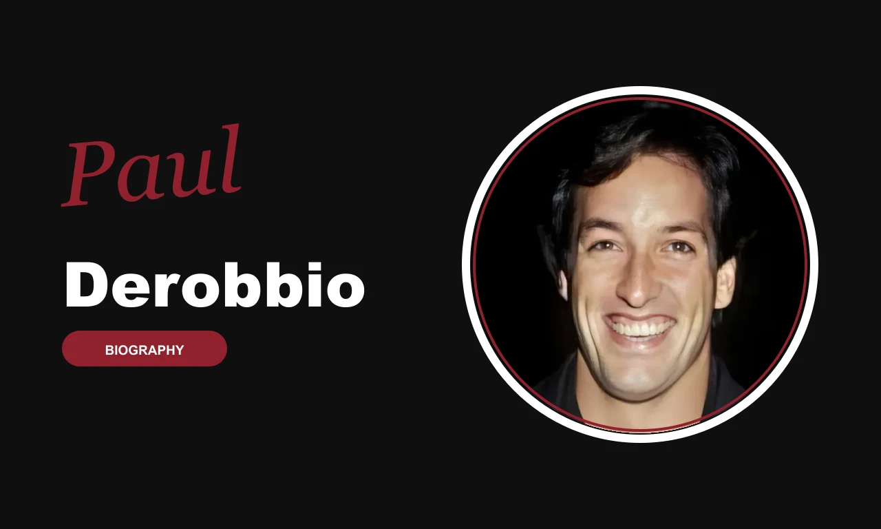 Paul Derobbio biography banner on dark background