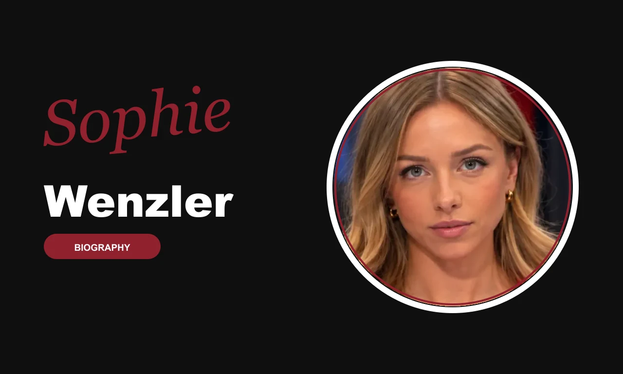 Sophie Wenzler biography banner on dark background