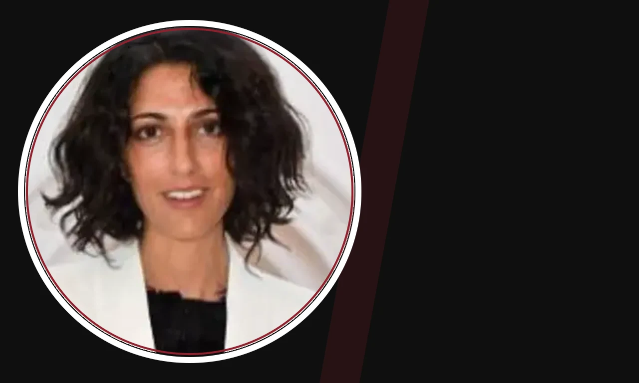 Yasmin Abdallah portrait on dark background