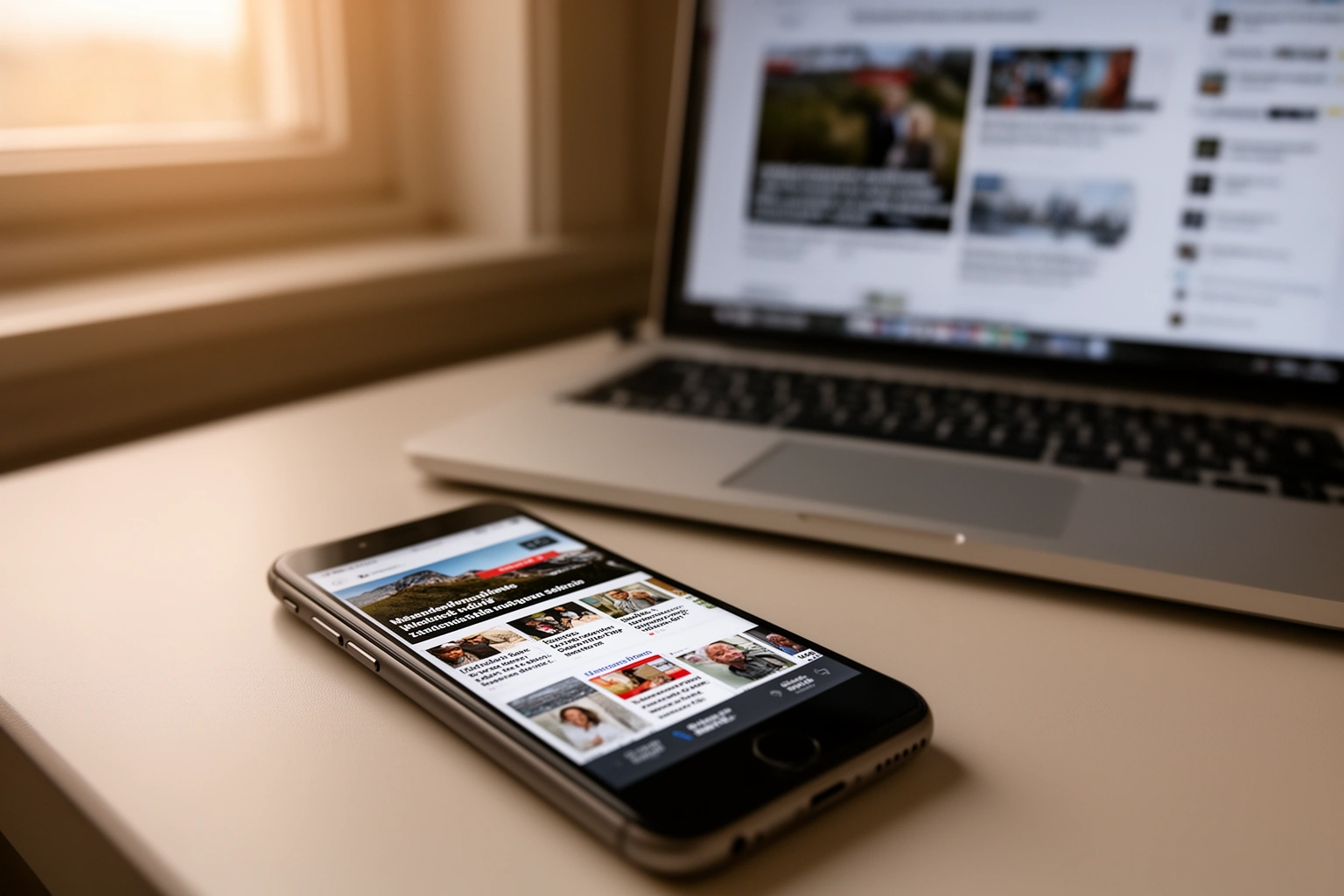 Yonosamachar com digital news platform browsing on mobile device