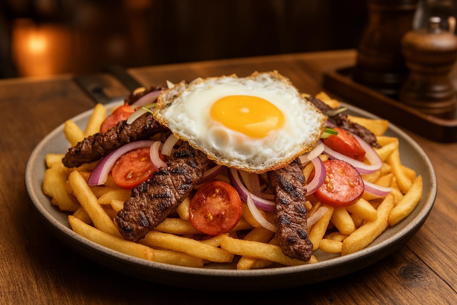 Best pique macho near me Bolivian beef and fries dish