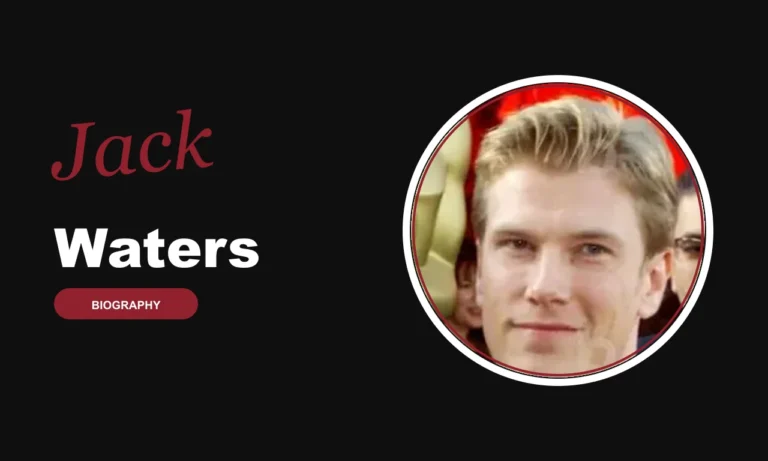 Jack Waters biography banner on dark background