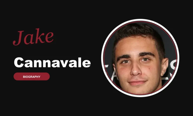 Jake Cannavale biography banner on dark background