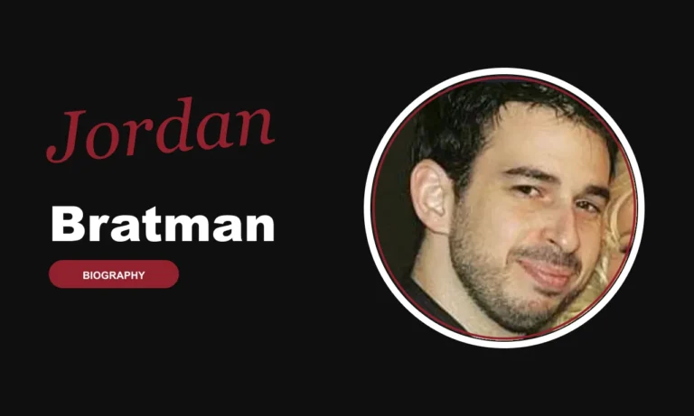 Jordan Bratman biography banner on dark background